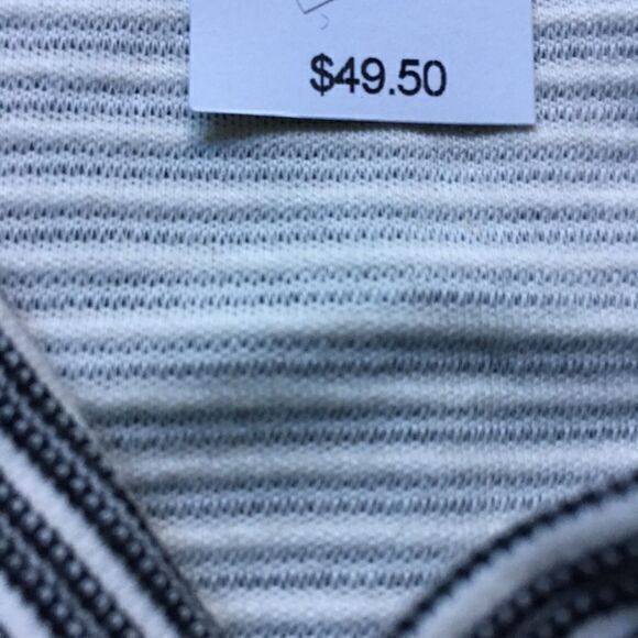 New Loft Ann Taylor Striped Stretch Pencil Skirt Womens Size L Work - Picture 4 of 5